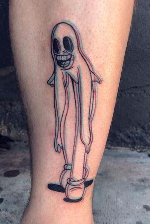 Ashes Bardole - 3D Ghost Tattoo